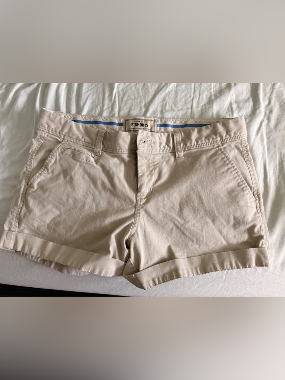 Women’s Classic Khaki Shorts - Light Beige Old Navy